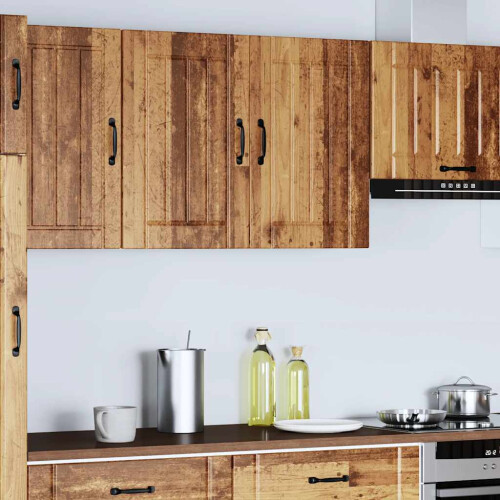 Berkfield Kitchen Wall Cabinet Lucca Old Wood Engineered Wood 2