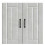 Berkfield Kitchen Wall Cabinet Lucca Concrete Grey Engineered Wood 5