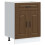 Berkfield Kitchen Base Cabinet Kalmar Brown Oak Engineered Wood 2
