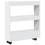 Berkfield Narrow Storage Trolley 3 Tier White Engineered Wood 2