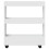 Berkfield Narrow Storage Trolley 3 Tier White Engineered Wood 4
