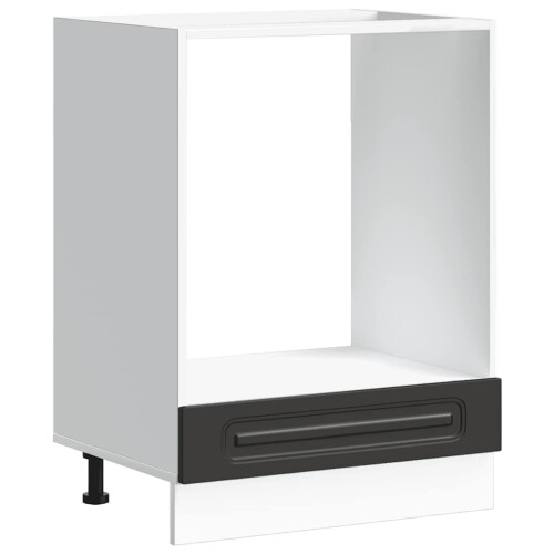Berkfield Oven Cabinet Kalmar Black Engineered Wood 1