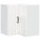 Berkfield Kitchen Wall Corner Cabinet Lucca High Gloss White Engineered Wood 2