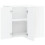Berkfield Kitchen Wall Corner Cabinet Lucca High Gloss White Engineered Wood 5