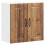 Berkfield Kitchen Wall Cabinet Lucca Old Wood Engineered Wood 2