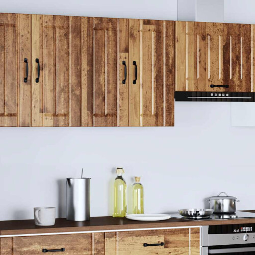 Berkfield Kitchen Wall Cabinet Lucca Old Wood Engineered Wood 2