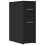 Berkfield Narrow Bathroom Cupboard with Wheels Black Engineered Wood 2