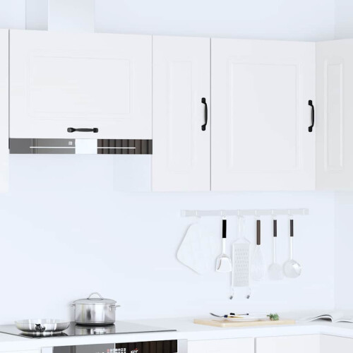 Berkfield Kitchen Wall Cabinet Kalmar White Engineered Wood 2