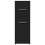 Berkfield Narrow Bathroom Cupboard with Wheels Black Engineered Wood 4
