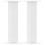 Berkfield Speaker Stands 2 pcs White 30x30x95 cm Engineered Wood 2