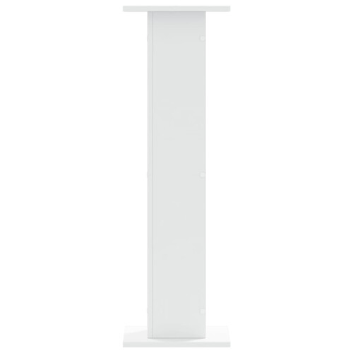 Berkfield Speaker Stands 2 pcs White 30x30x95 cm Engineered Wood 2
