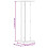 Berkfield Speaker Stands 2 pcs White 30x30x95 cm Engineered Wood 9