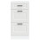 Berkfield Kitchen Base Cabinet Porto White Engineered Wood 4