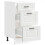 Berkfield Kitchen Base Cabinet Porto White Engineered Wood 5