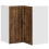 Berkfield Kitchen Wall Corner Cabinet Lucca Smoked Oak Engineered Wood 2