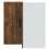 Berkfield Kitchen Wall Corner Cabinet Lucca Smoked Oak Engineered Wood 4