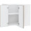 Berkfield Kitchen Wall Corner Cabinet Lucca Smoked Oak Engineered Wood 5