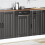 Berkfield Dishwasher Panel Lucca Black Engineered Wood 3