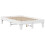 Berkfield Bed Frame without Mattress White 120x190 cm Small Double Solid Wood Pine 3