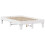 Berkfield Bed Frame without Mattress White 120x190 cm Small Double Solid Wood Pine 6