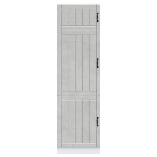 Berkfield Kitchen Cupboard Lucca Concrete Grey Engineered Wood 2