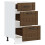 Berkfield Kitchen Base Cabinet Lucca Brown Oak Engineered Wood 5