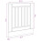 Berkfield Dishwasher Panel Lucca High Gloss White Engineered Wood 8