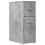Berkfield Narrow Bathroom Cupboard with Wheels Concrete Grey Engineered Wood 2