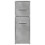 Berkfield Narrow Bathroom Cupboard with Wheels Concrete Grey Engineered Wood 4