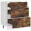 Berkfield Kitchen Base Cabinet Lyon Smoked Oak Engineered Wood 5