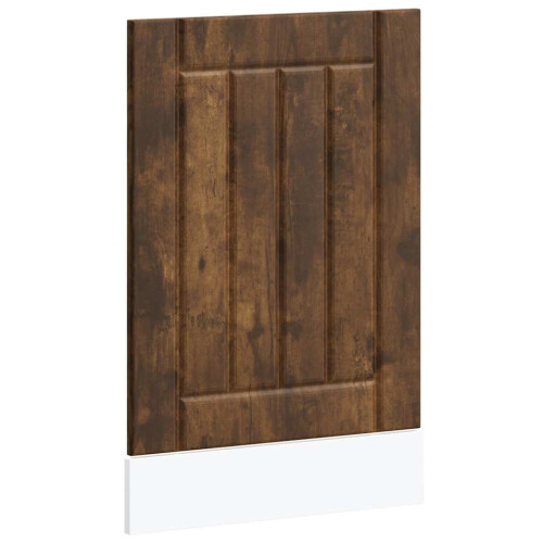 Berkfield Dishwasher Panel Lucca Smoked Oak Engineered Wood 1