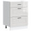 Berkfield Kitchen Base Cabinet "Porto" High Gloss White Engineered Wood 2