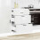 Berkfield Kitchen Base Cabinet "Porto" High Gloss White Engineered Wood 3