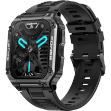 Military Smart Watch for Men with Bluetooth Call, Compass, 1.95‑Inch Display, IP68 Waterproof, Fitness Tracker for Android iOS