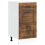 Berkfield Kitchen Base Cabinet Porto Smoked Oak Engineered Wood 2
