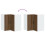 Berkfield Kitchen Wall Corner Cabinet Lucca Brown Oak Engineered Wood 8