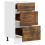 Berkfield Kitchen Base Cabinet Porto Smoked Oak Engineered Wood 5