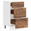 Berkfield Kitchen Base Cabinet Porto Old Wood Engineered Wood 5