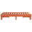 Berkfield Bed Frame without Mattress Wax Brown 135x190 cm Double Solid Wood Pine 5