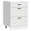 Berkfield Kitchen Base Cabinet Porto White Engineered Wood 2