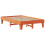 Berkfield Bed Frame without Mattress Wax Brown 135x190 cm Double Solid Wood Pine 6