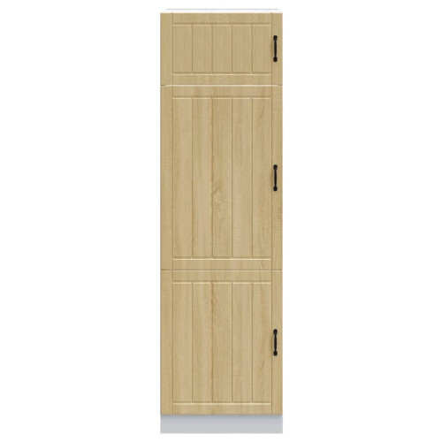 Berkfield Kitchen Cupboard Lucca Sonoma Oak Engineered Wood 2