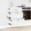 Berkfield Kitchen Base Cabinet Porto White Engineered Wood 3