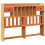 Berkfield Headboard with Storage Wax Brown 150 cm Solid Wood Pine 2