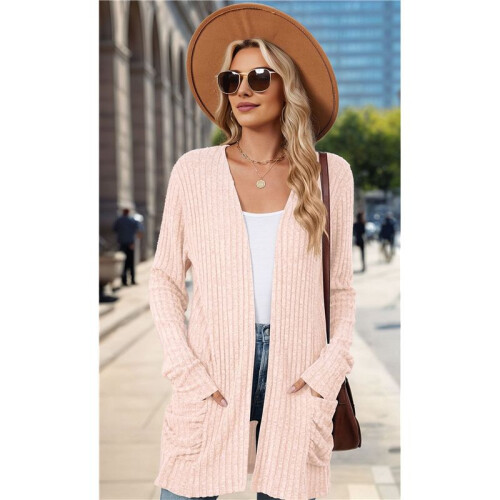 Long-Sleeved Knitted Cardigan  XXL 2