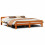 Berkfield Bed Frame without Mattress Wax Brown 200x200 cm Solid Wood Pine 2