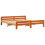 Berkfield Bed Frame without Mattress Wax Brown 200x200 cm Solid Wood Pine 3