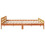 Berkfield Bed Frame without Mattress Wax Brown 200x200 cm Solid Wood Pine 5
