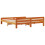 Berkfield Bed Frame without Mattress Wax Brown 200x200 cm Solid Wood Pine 6