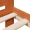 Berkfield Bed Frame without Mattress Wax Brown 200x200 cm Solid Wood Pine 7